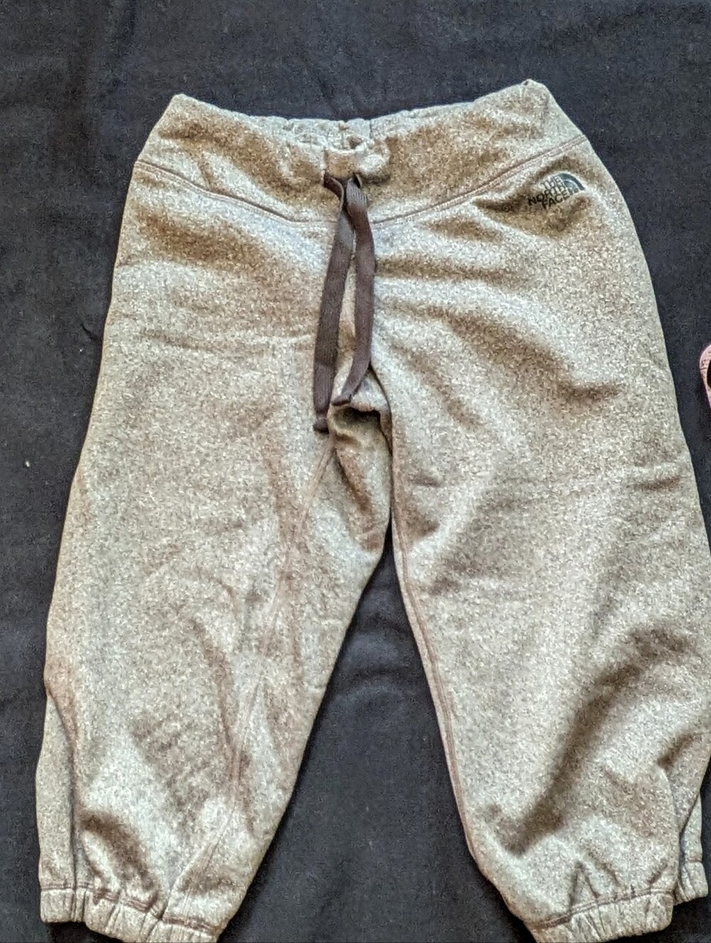 The North Face Cropped Gray Sweatpants XS Drawstring Waist